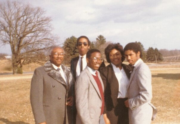 My Grandfather, Uncle Kevin, Dad, Mom, and Uncle Keith looking stylish.